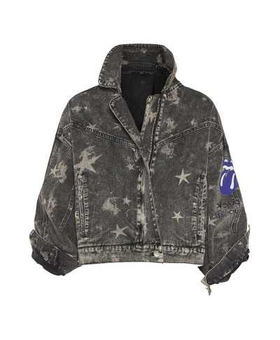 Denim jacket stars monalisa punk