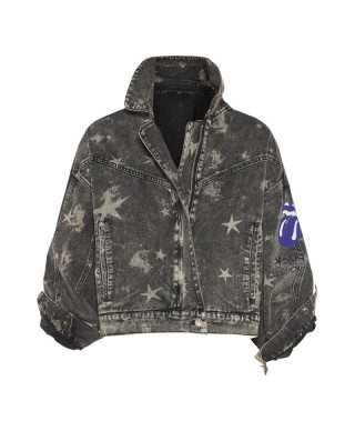Denim jacket stars monalisa punk