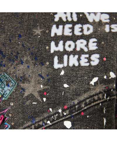 Denim jacket stars monalisa punk