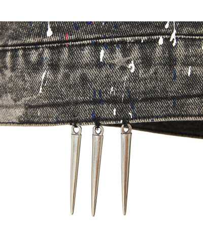 Denim jacket stars monalisa punk