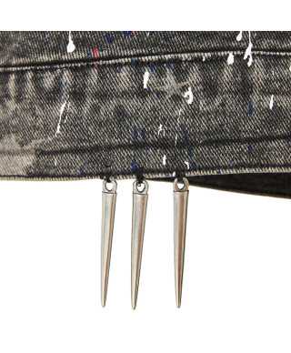 Denim jacket stars monalisa punk