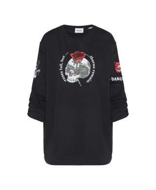 Tunic dress skull rose