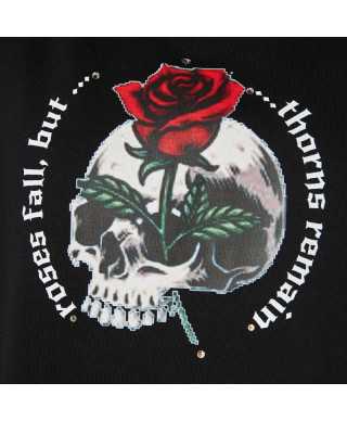 Tunic dress skull rose