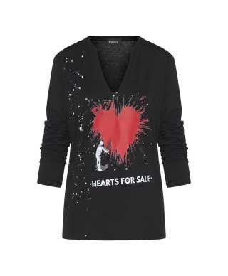 Longsleeve shirt heart splash