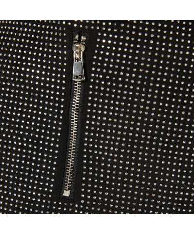 Skirt mini strass zip