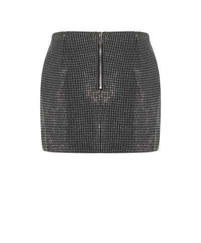 Skirt mini strass zip
