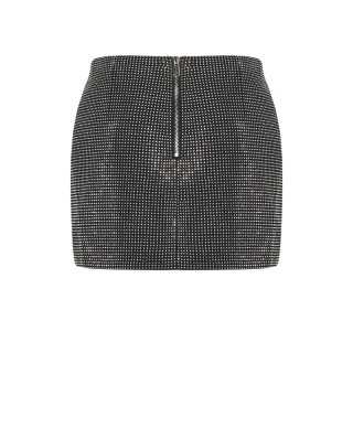 Skirt mini strass zip