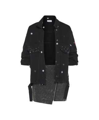 Skirt mini strass zip