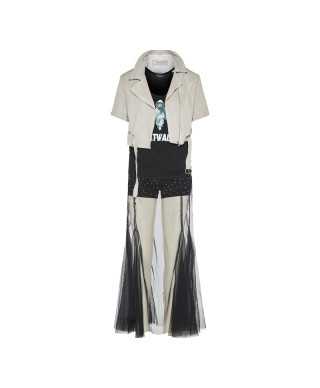 Skirt tulle crystals