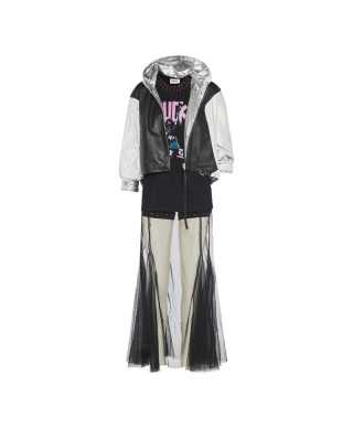 Skirt tulle crystals