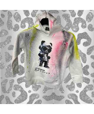 Hoodie Smokin' white