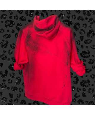Unisex Hoodie Smokin' Artwork red